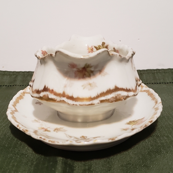 Haviland Limoges Schleiger Gravy Boat Fall Leaves - Picture 4 of 10